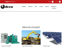 Tablet Screenshot of dcco.com.br